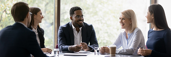 Business team at table